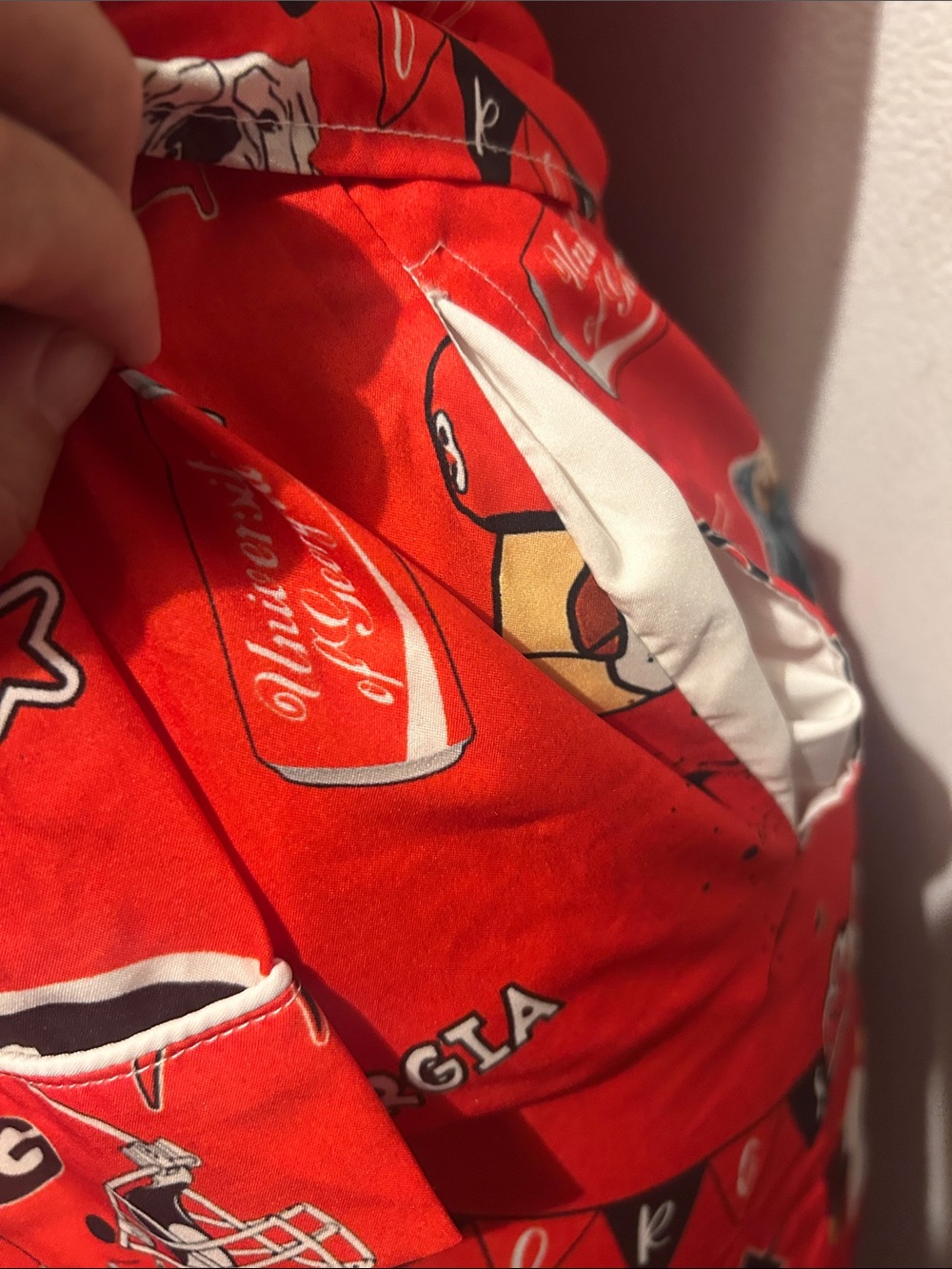 Georgia Bulldogs Red women’s Pajama Set - Collegiate Print - Picture 8 of 9